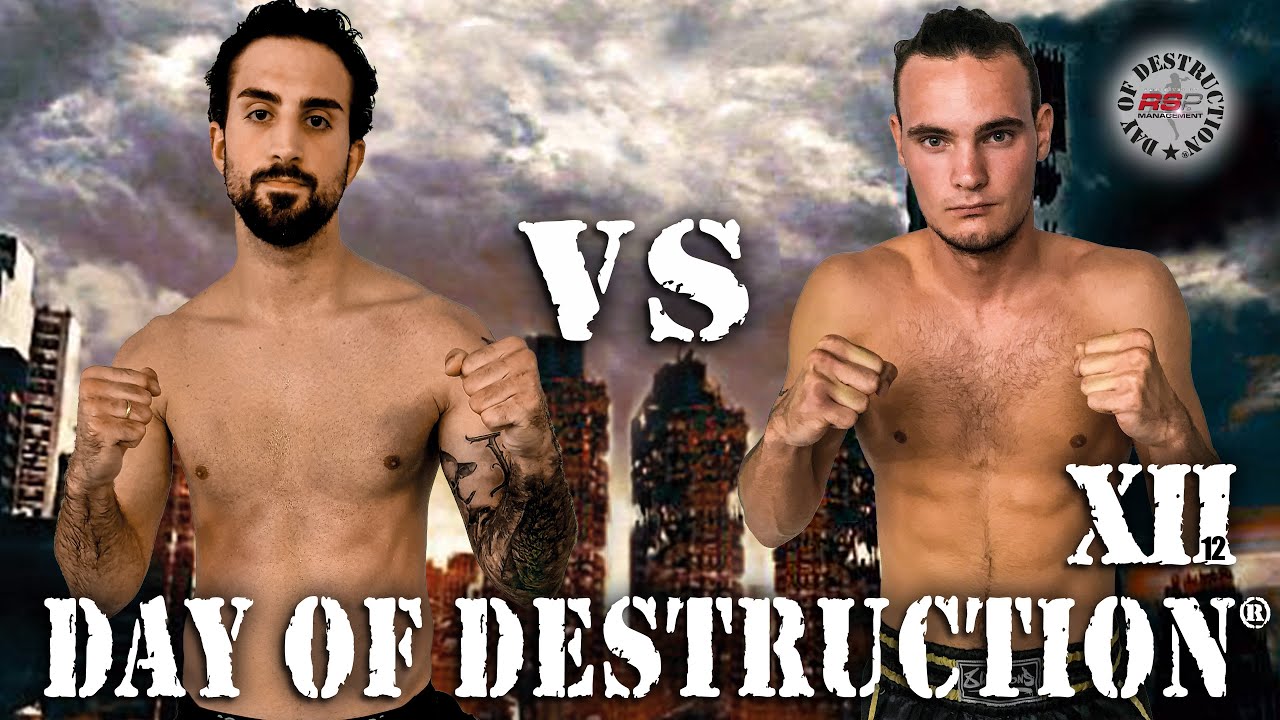 1st round TKO at beginner brawl - Day of Destruction 12 background