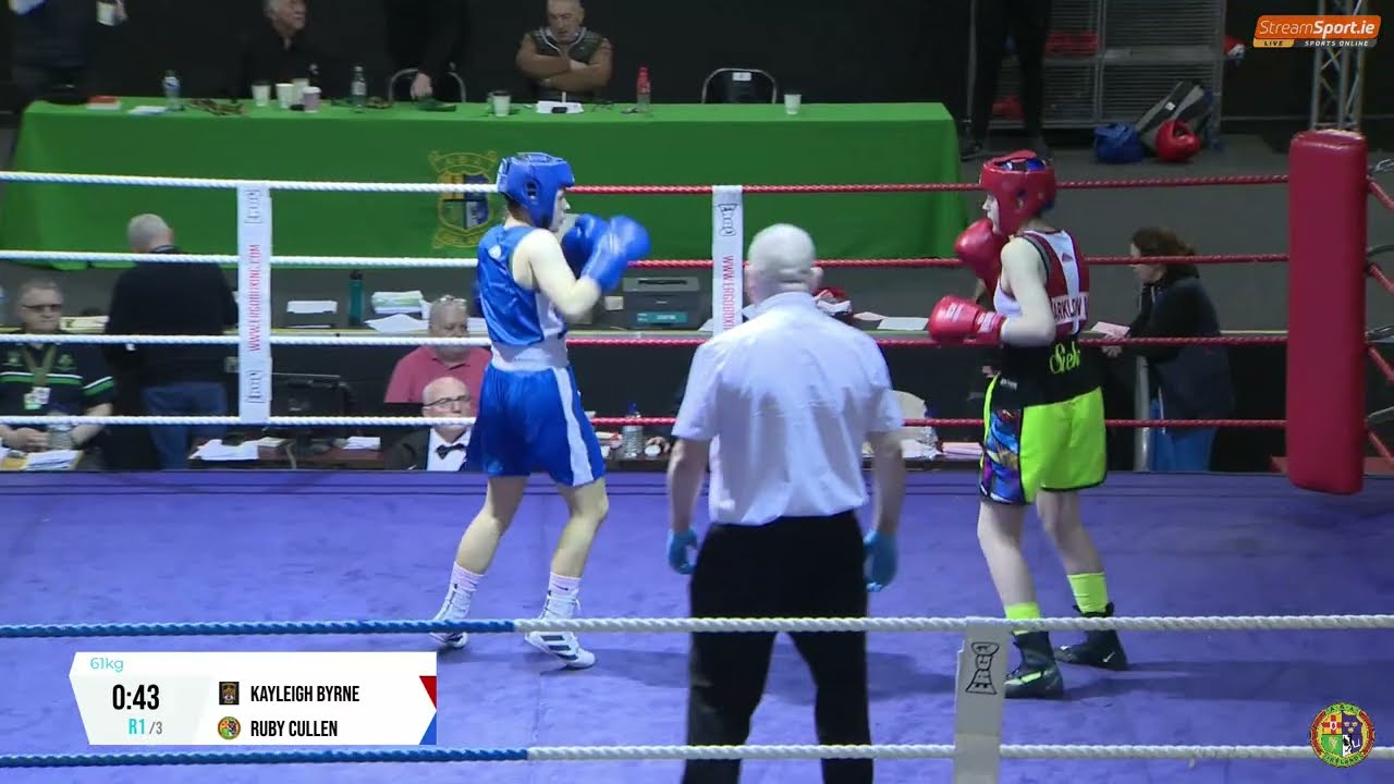 2024 National BG3 Championship: 61kg Kayleigh Byrne (Arklow) v Ruby Cullen (St Catherines)