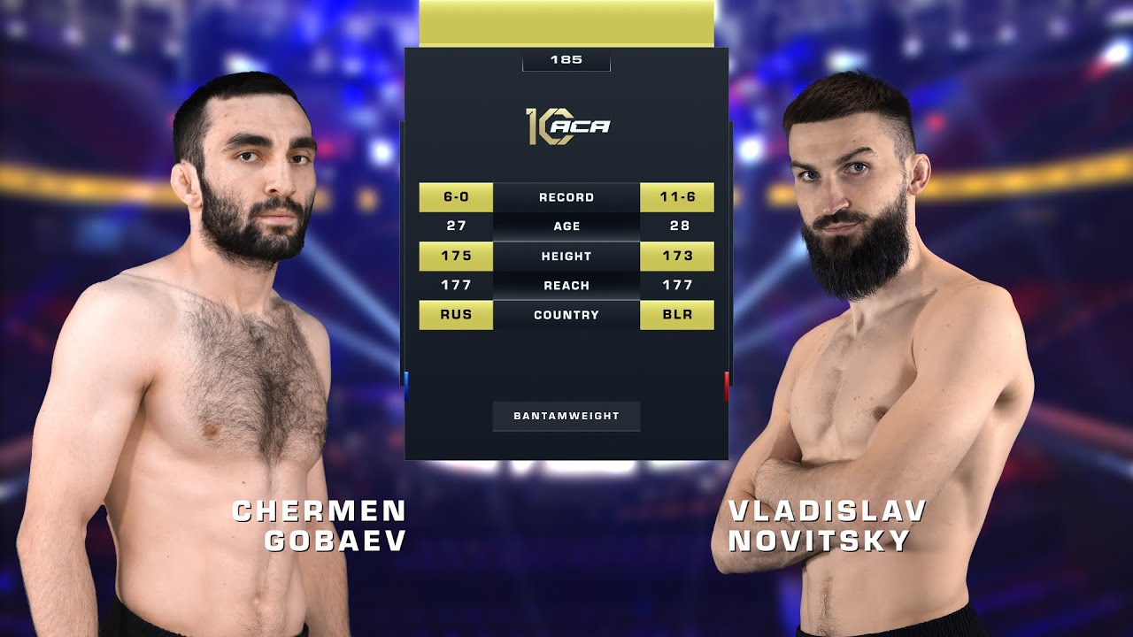 Чермен Гобаев vs. Владислав Новицкий | Chermen Gobaev vs. Vladislav Novitsky | ACA 185 background