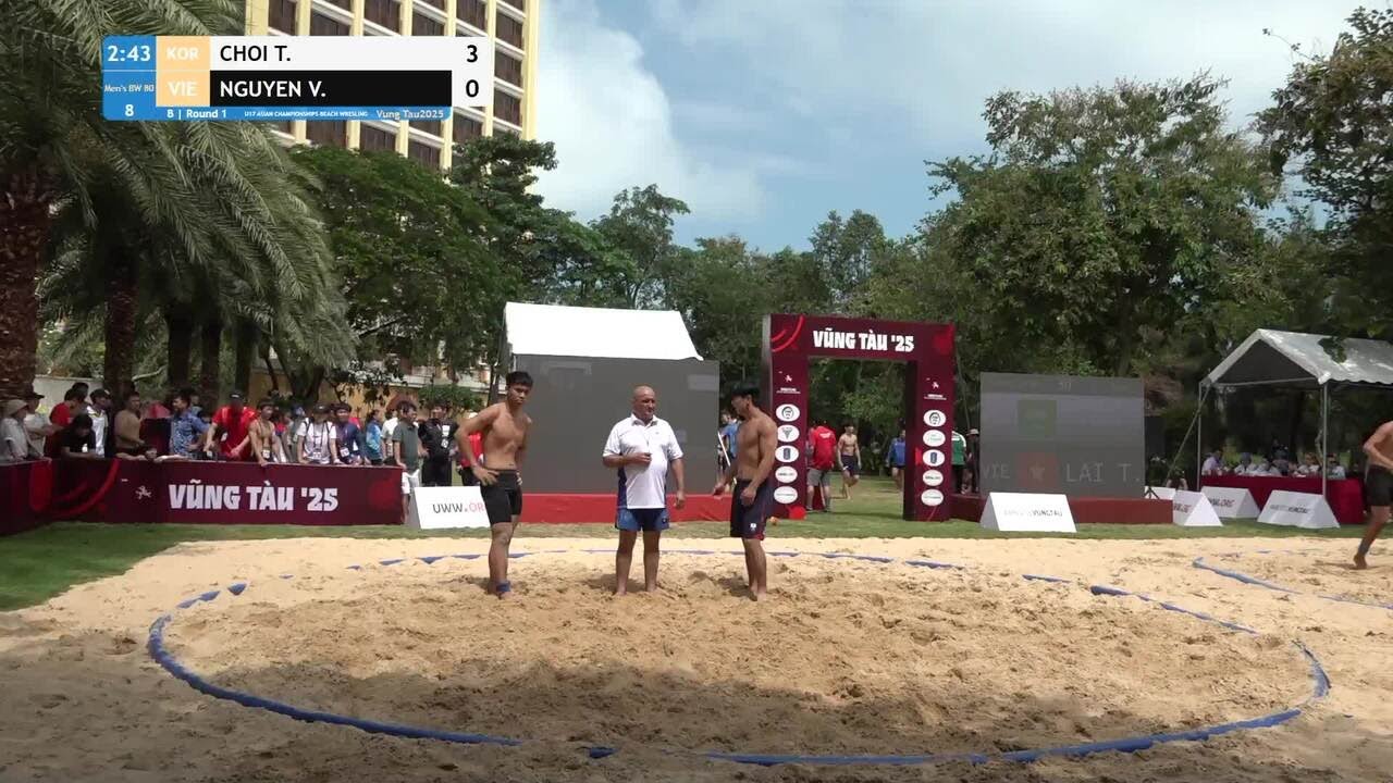 Taekyung CHOI (KOR) vs. Vinh Dat NGUYEN (VIE) • B | Round 1 • Men's BW 80Kg background