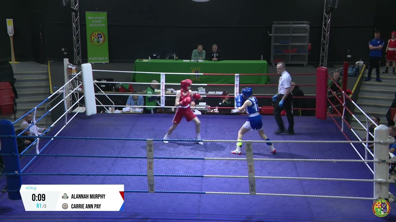 2024 National BG3 Championship: 45kg Alannah Murphy (Crumlin) v Carrie Ann Pay (Saviours Crystal) backdrop