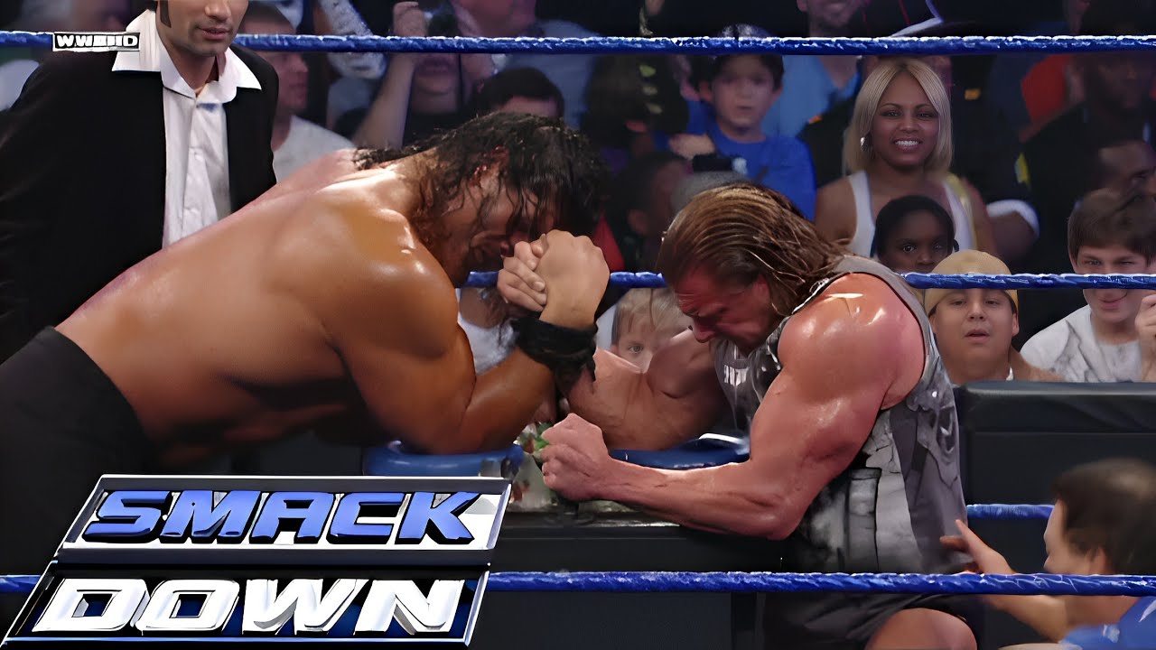 Triple H vs The Great Khali Arm Wrestling Contest SMACKDOWN! Aug 08,2008