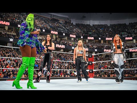 WWE Becky Lynch Segment Nia Jax Attacks 2/19/24 1080p
