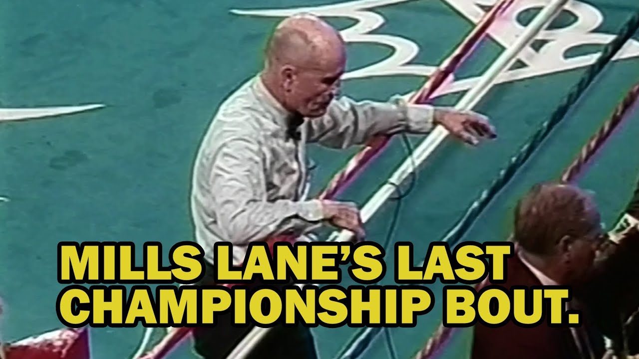 Hopkins vs Allen - Mills Lane's Final Fight. -Shoves Hopkins out of the ring!