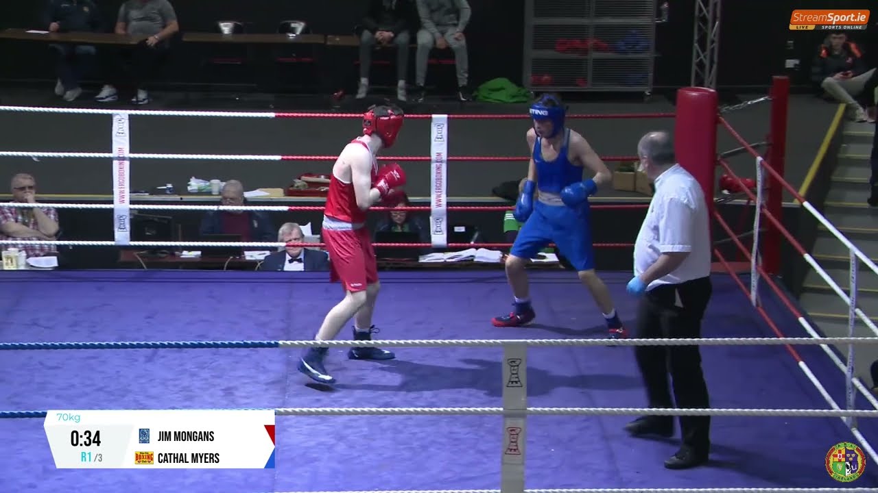 2024 National Junior 1 Championship : 70kg Jim Mongans (Rathkeale) v Cathal Myers (Sligo City) background