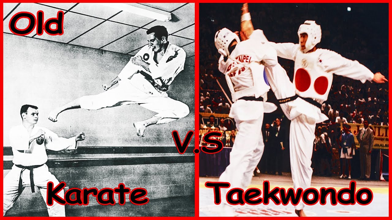 Old taekwondo vs karate 2020 background