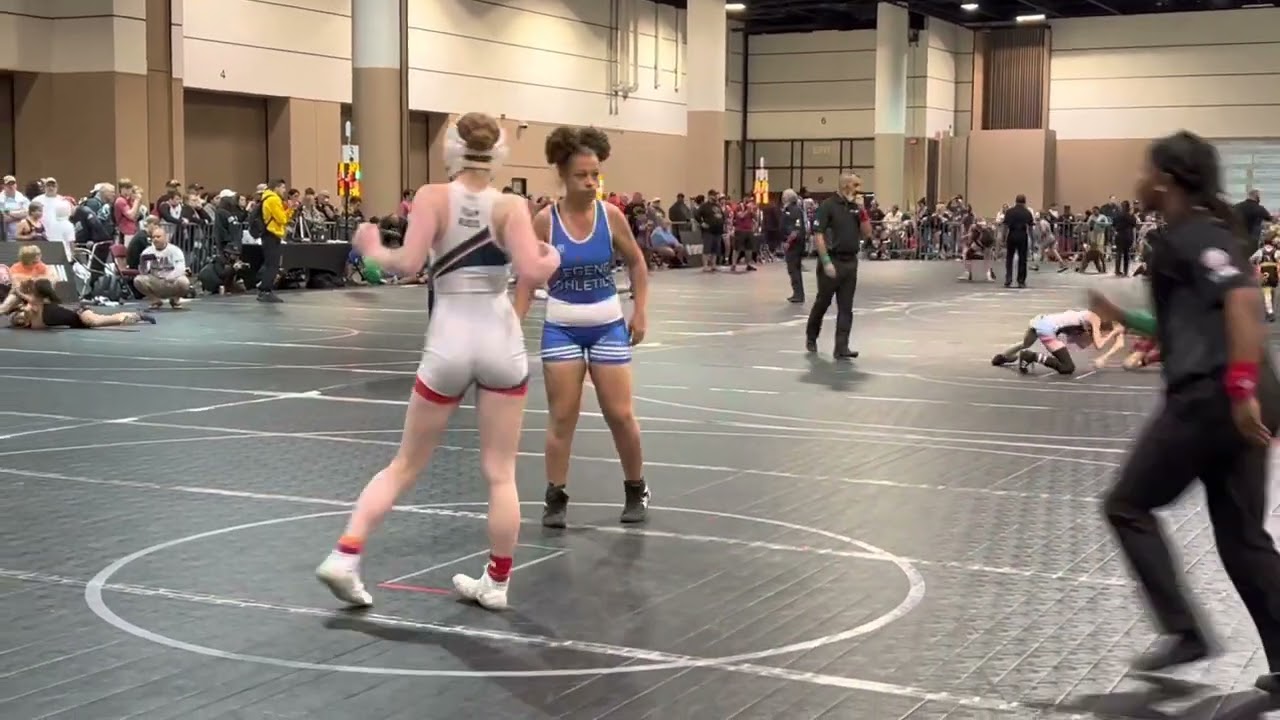 2022 Spartan Nationals Freestyle: 132lbs Kendall Bibla/Gabby Proctor background