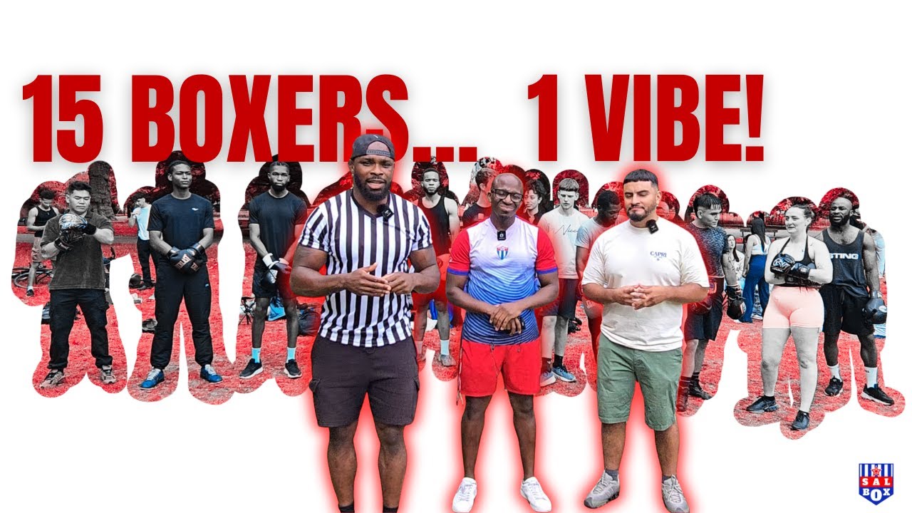 SALBOX SPARRING IN THE PARK | 15 BOXERS... 1 VIBE!