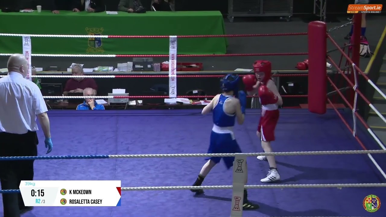 2024 National G1&2 Championship: 39kg K McKeown (Churchlands) v Rosaletta Casey (Portlaoise) background