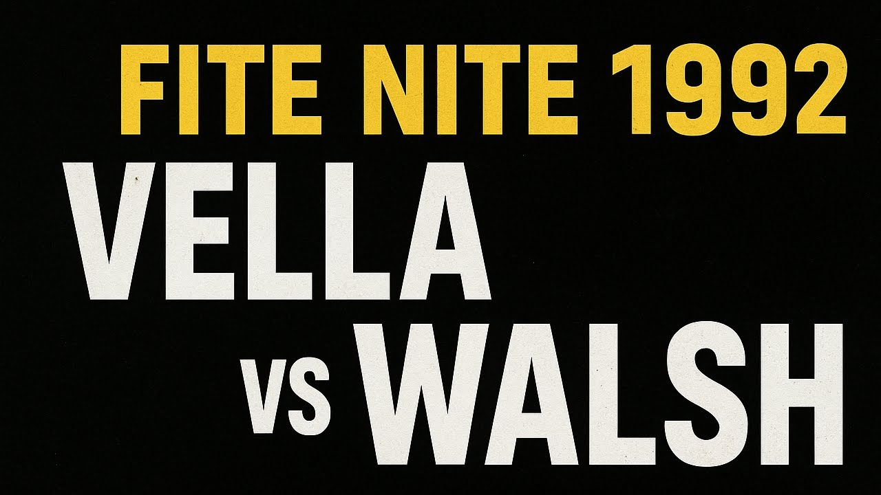 Anthony “Hitman” Vella vs Richie Walsh — Fite Nite Heidelberg — Nov 1992 backdrop