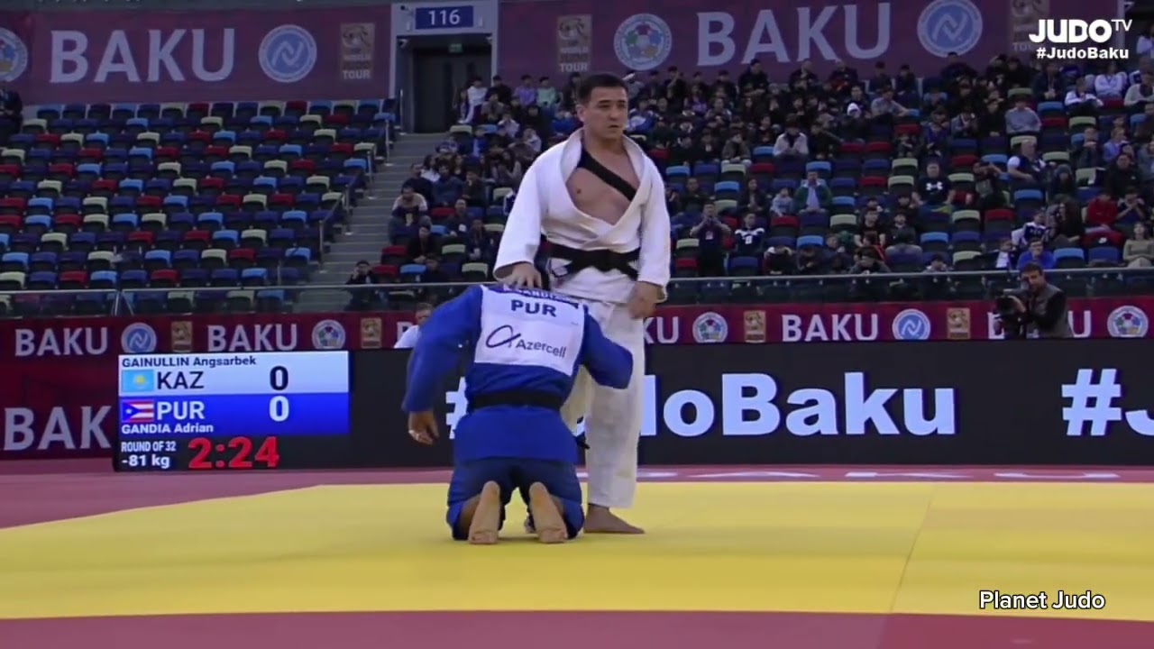 Angsarbek GAINULLIN 🇰🇿 🆚️ Adrian GANDIA 🇵🇷 | 2 раунд/-81кг | Большой Шлем Баку 2024