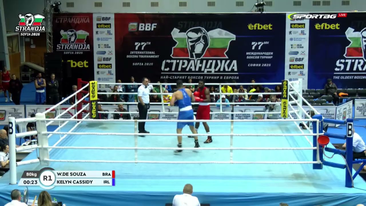 Wanderley Pereira (BRA) vs. Kelyn Cassidy (IRL) Strandja Tournament 2026 (80kg)