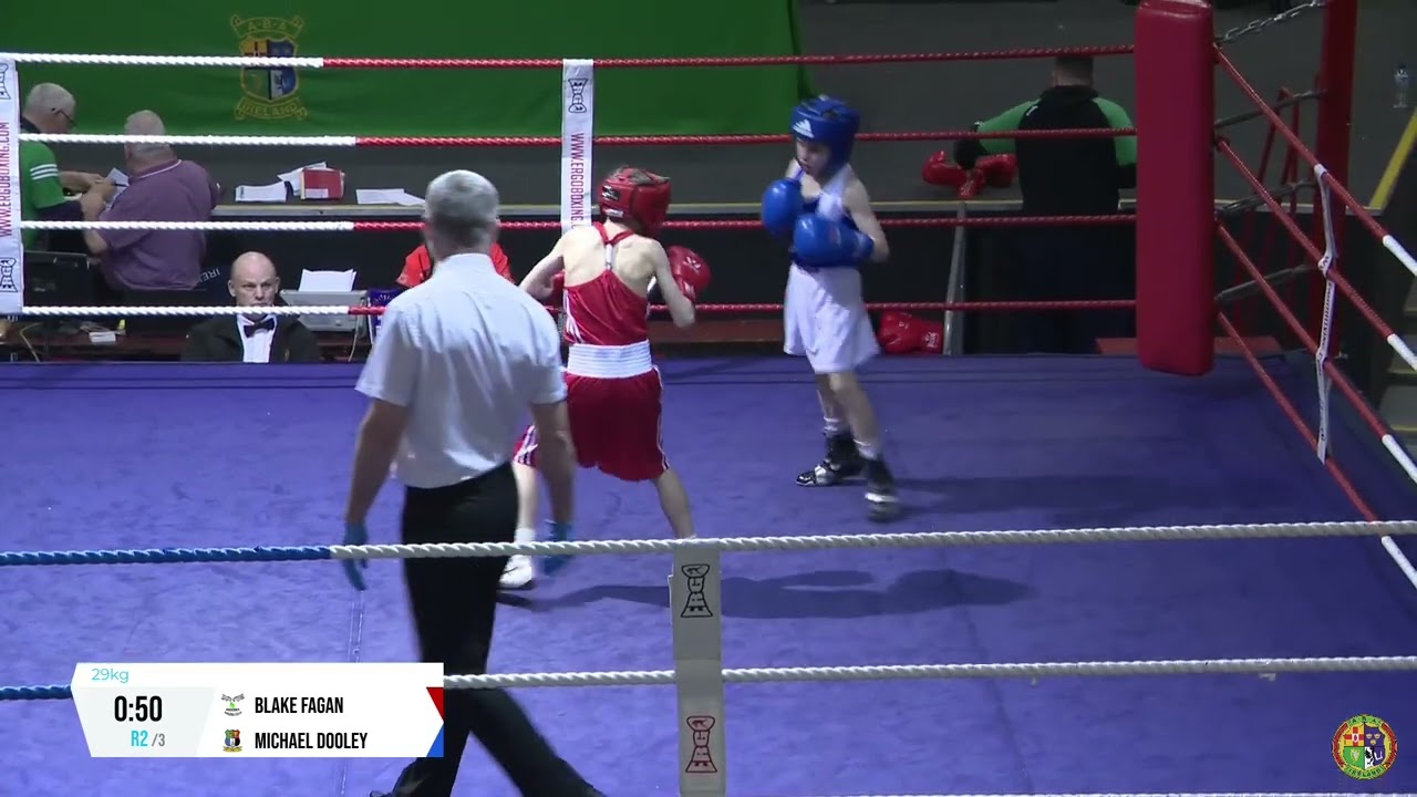 2024 National B1 Championship: 29kg Blake Fagan (Jobstown) v Michael Dooley (Riverstown) backdrop