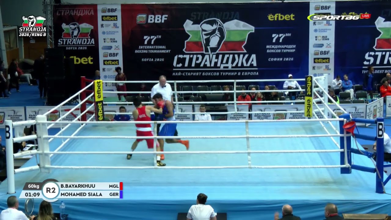 Buyundalai Bayarkhuu (MGL) vs. Mohamed Siala (GER) Strandja Tournament 2026 (60kg)