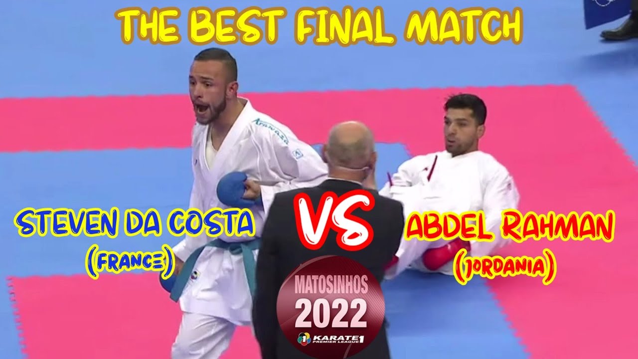 FINAL MATCH | STEVEN DA COSTA VS ABDEL RAHMAN | KUMITE -67Kg | KARATE1 MATOSINHOS 2022 background