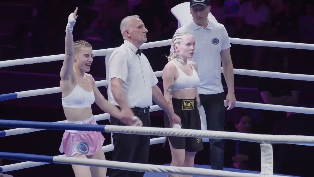 Evgenya Strakhova VS Teona Pirosmanashvili (Full Fight) background