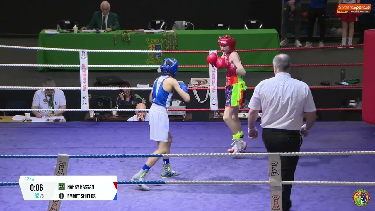 2024 National Junior Cadet Championship: Harry Hassan (St John Bosco A) v Emmet Shields (Glasnevin)