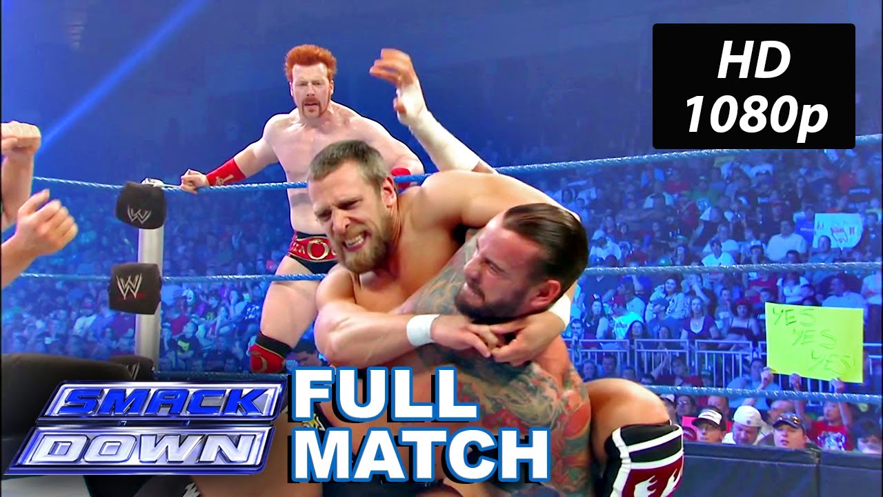 Sheamus/CM Punk (w/AJ Lee) vs Daniel Bryan/Dolph Ziggler WWE SmackDown June 15, 2012 Full Match HD backdrop