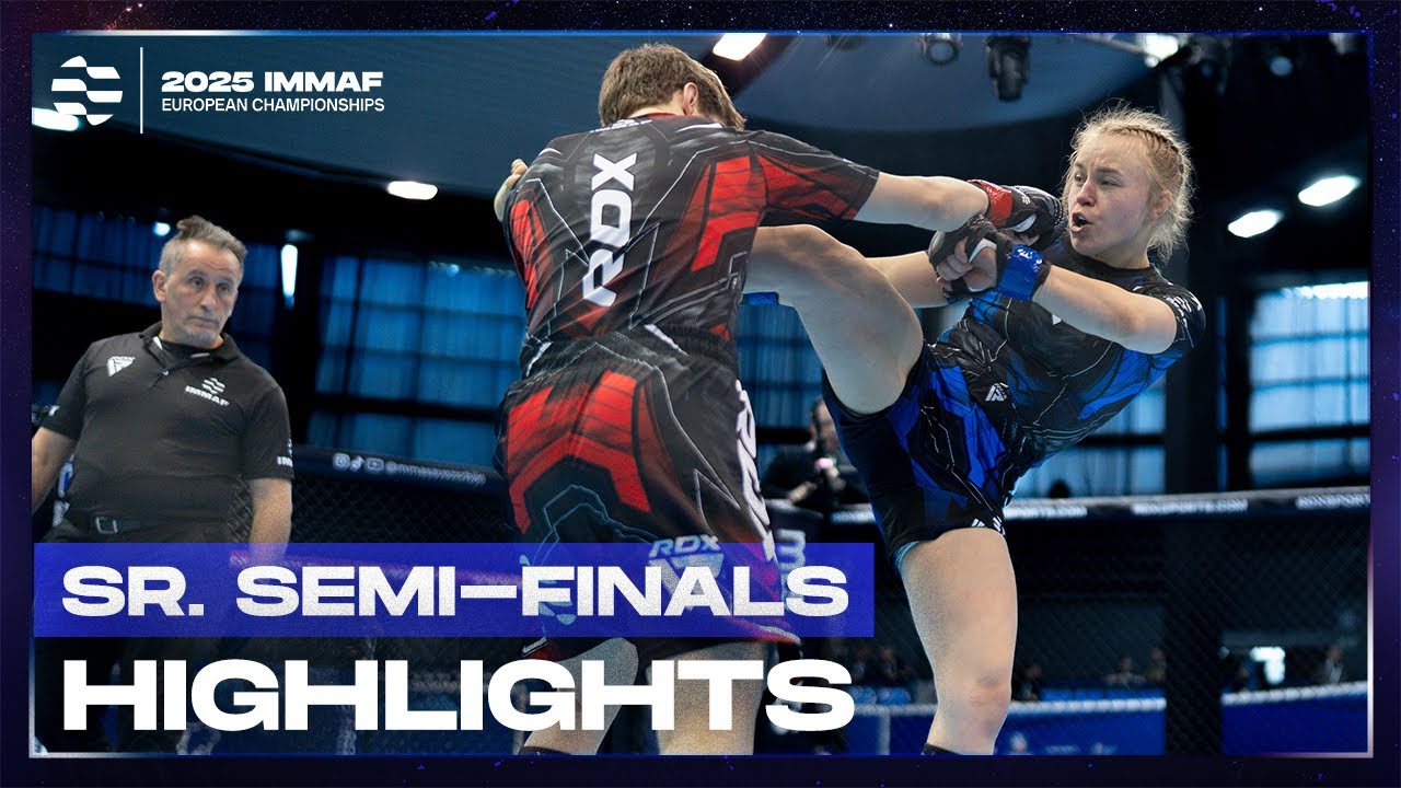 Senior Semi-Finals Highlights | 2025 IMMAF European Championships 🇷🇸 background