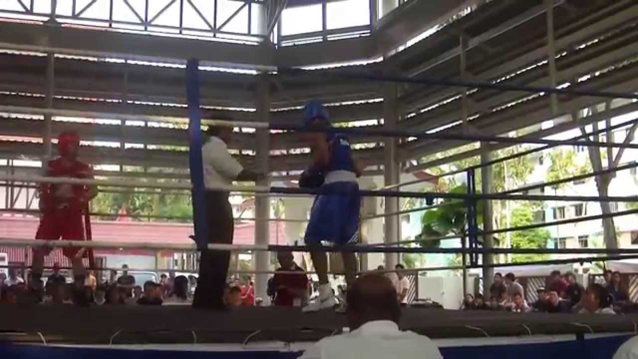 Singapore Amateur Boxing Association Invitational Boxing Tournament - 22 March 2014 - Bout 15 Round2 background
