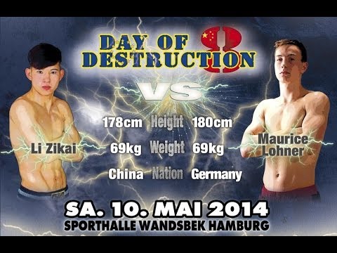 Maurice Lohner vs Li Zikai - Day of Destruction 8 - Germany background