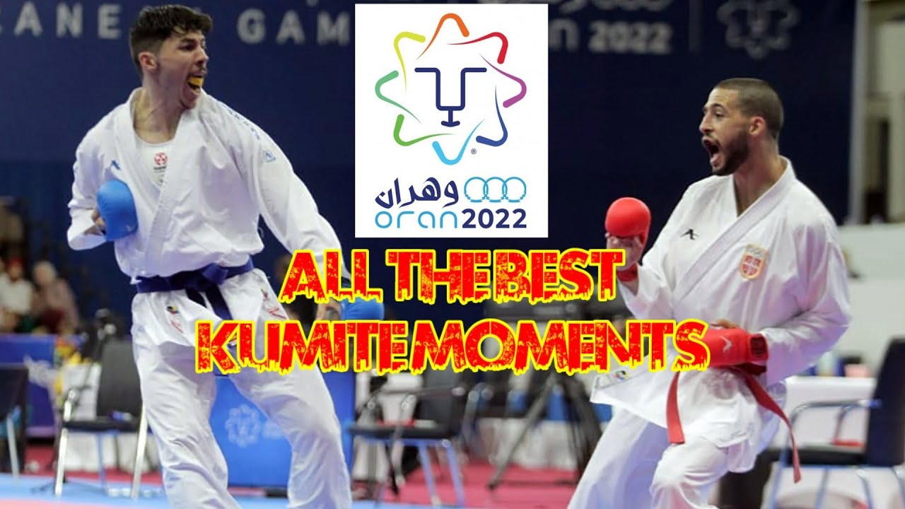 ALL THE BEST KUMITE MOMENTS | mediterranean games 2022 karate background