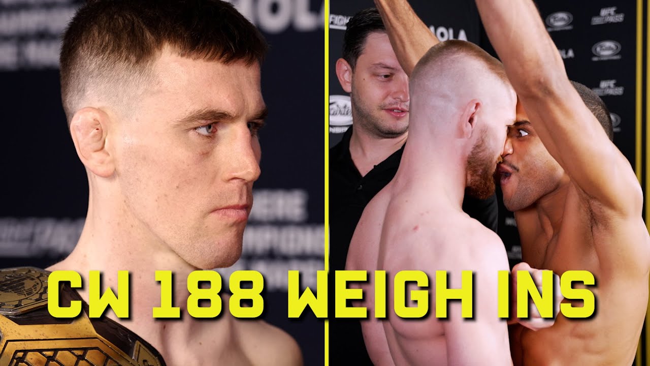 CW 188 Dublin Weigh-Ins & Face-offs