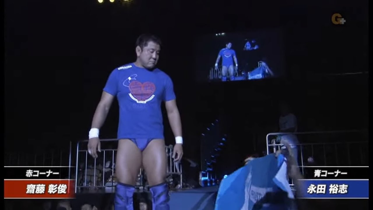 NOAH - Yuji Nagata vs Akitoshi Saito backdrop