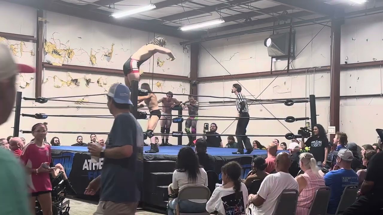 J.D. Ink & Christian Taylor vs Solar & Mike Cunningham vs Scorpius & Storm Ryder 9/18/2025 backdrop