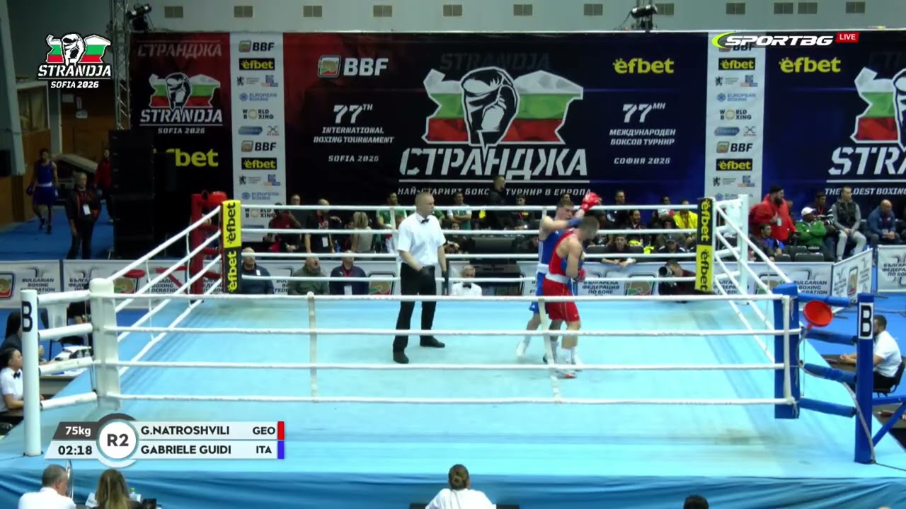 Gabriele Guidi Rontani (ITA) vs. Giorgi Natroshvili (GEO) Strandja Tournament 2026 (75kg)