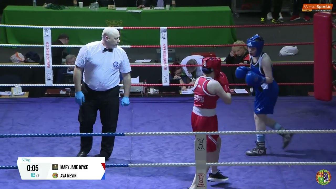 2024 National BG1 Championship: 57kg Mary Jane Joyce (Kilfenora) v Ava Nevin (Rochfordbridge) backdrop