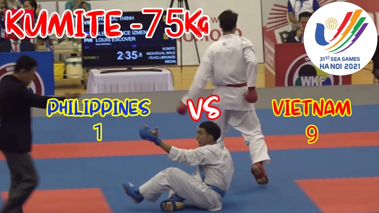 VIETNAM VS PHILIPPINES | BRONZE MEDAL KUMITE -75Kg | KARATE SEA GAMES 2022 background