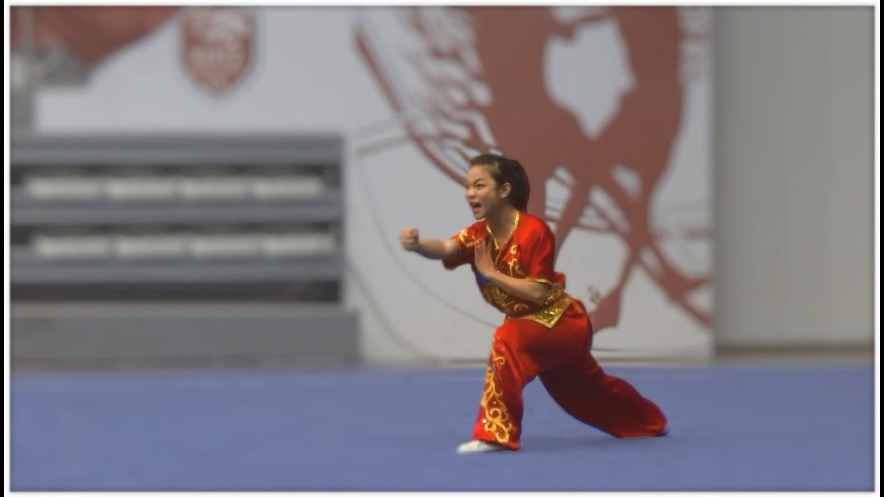 5th World Junior Wushu Championships, Group B Girls Nanquan VIE DUONG Thao Huong 8.92 background