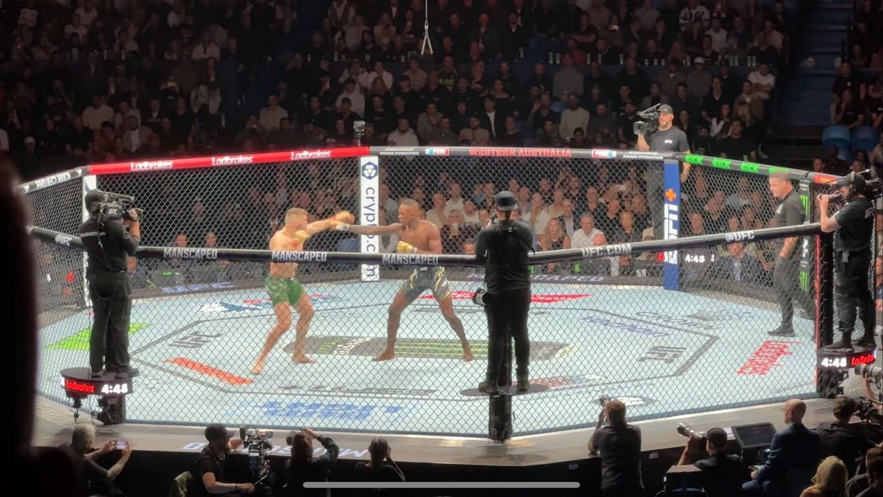 Israel Adesanya vs Dricus Du Plessis UFC 305 background