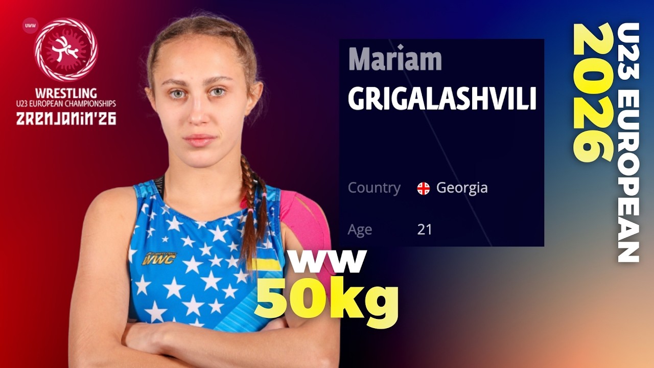 Aida KERYMOVA (UKR) vs. Mariam GRIGALASHVILI (GEO). U23 EUROPEAN CHAMPIONSHIPS 2026. WW 50 Kg.