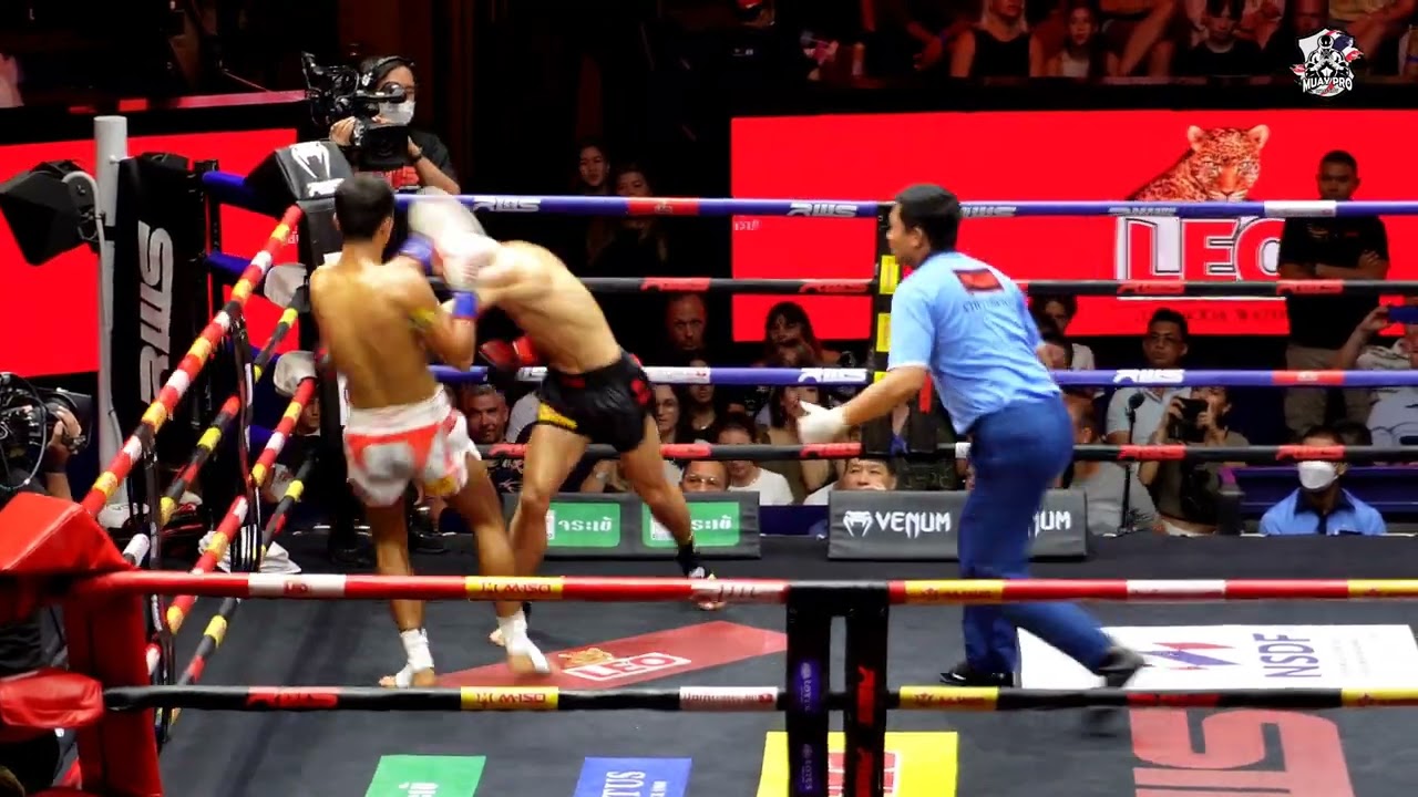 Amazing Muay Thai Fight Knockout By Brutal Sharp Elbow