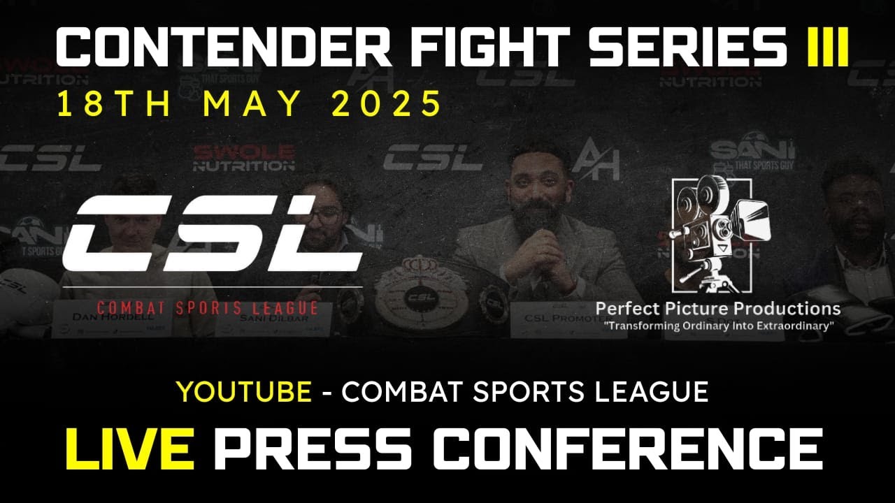 Contenders Fight Night 3 - Press confrence background