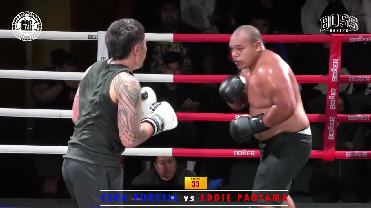 BOSS BOXING'S RETURN OF FRIDAY BOXING EVENT - EZRA PURCELL vs EDDIE PAOTAMA background