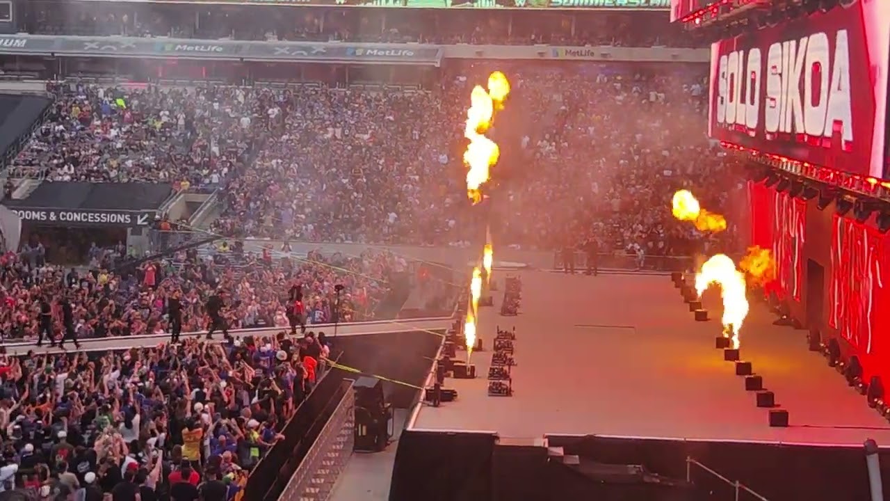 Solo Sikoa Entrance WWE SummerSlam 2025 background