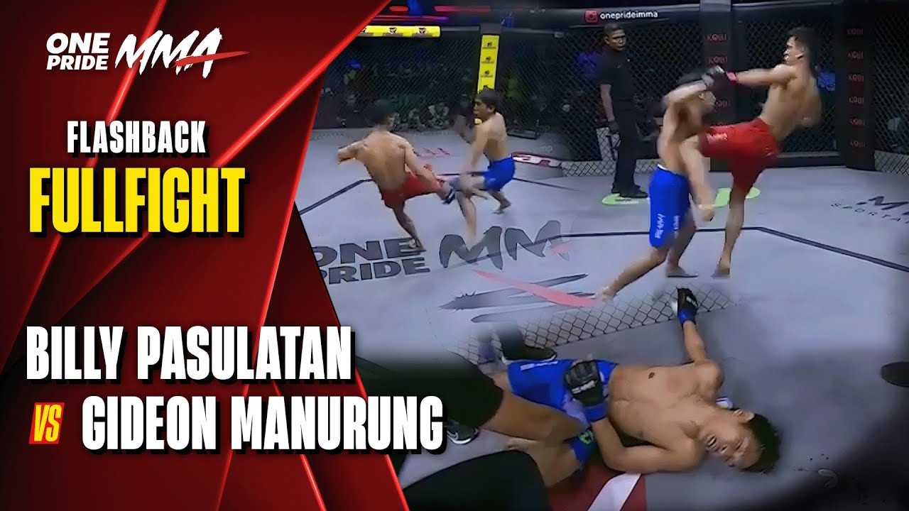 MOMEN PALING NYERI‼️Jumping knee Billy Pasulatan Robohkan Gideon Manurung || Flashback Full Fight