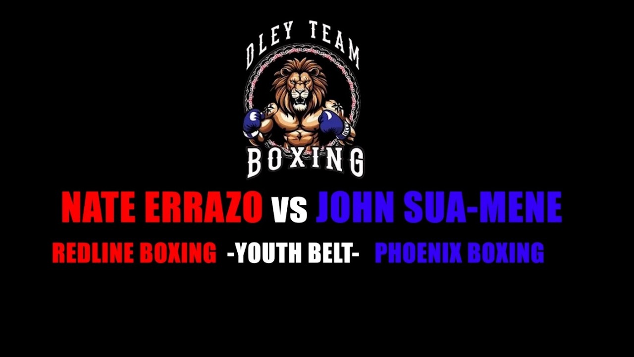DLEY TEAM BOXING EVENT: NATE ERRAZO vs JOHN SUA MENE (Youth Belt)