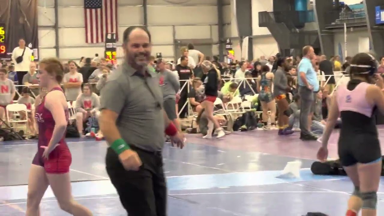 2023 NHSCA National Duals w Valley Vixens 145lbs (Kendall Bibla/Maya Landefeld Harrisburg PA) background