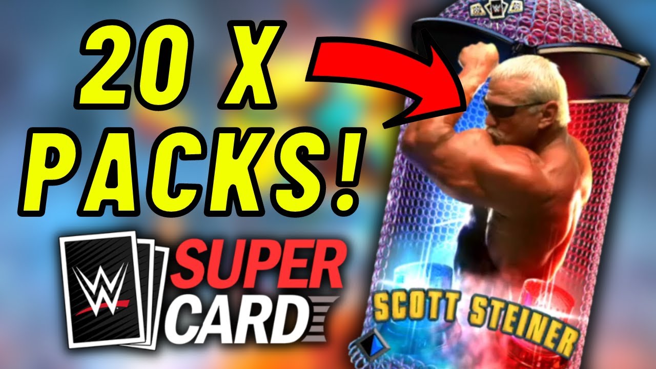 WWE SUPERCARD: New Scott Steiner Card || 20x MORE Packs backdrop