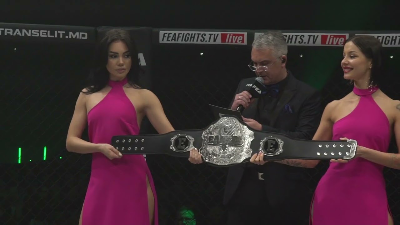 Highlights interim featherweight championship MMA rules Kadir Dalkiran vs Nicolae Hantea background