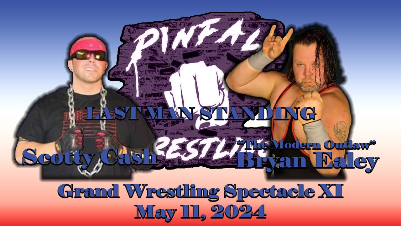 Pinfall Wrestling FULL MATCH - Last Man Standing: Scotty Cash vs. Bryan Ealey background