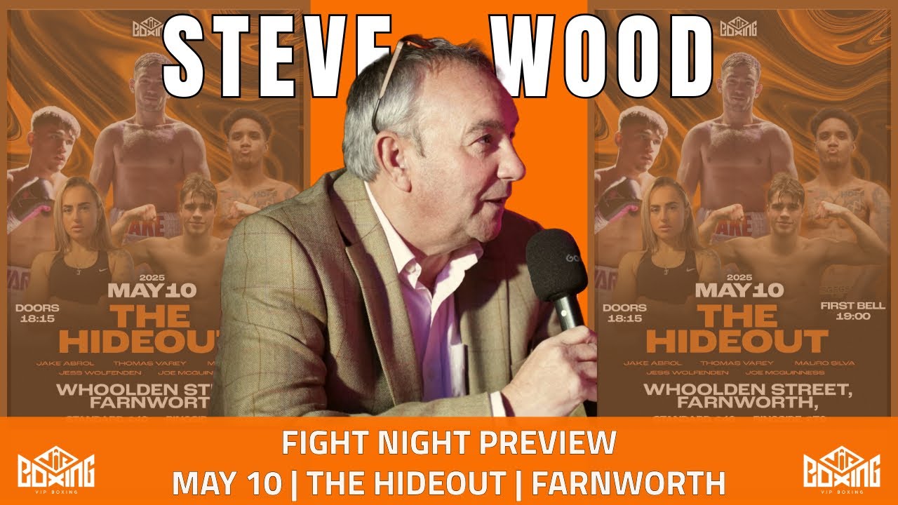 Fight Night Preview with Steve Wood | May 10 | The Hideout, Farnworth background