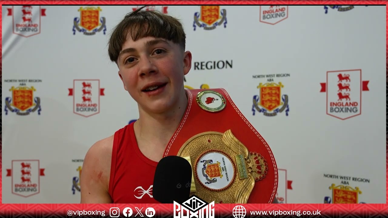 Post Fight Interview | Finnley Lister | 46kg Youth Cadet North West Regional Champion background