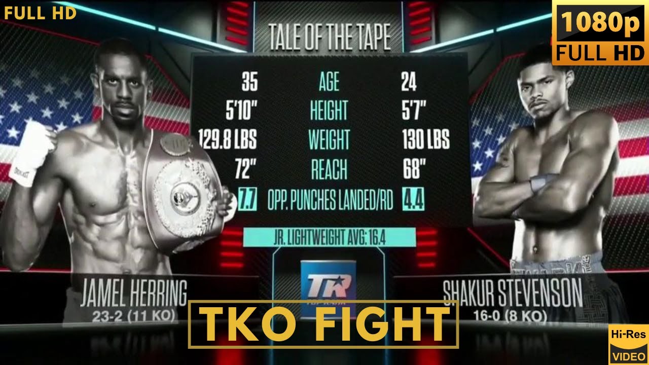 SHAKUR STEVENSON (USA) vs JAMEL HERRING (USA) TKO FIGHT background