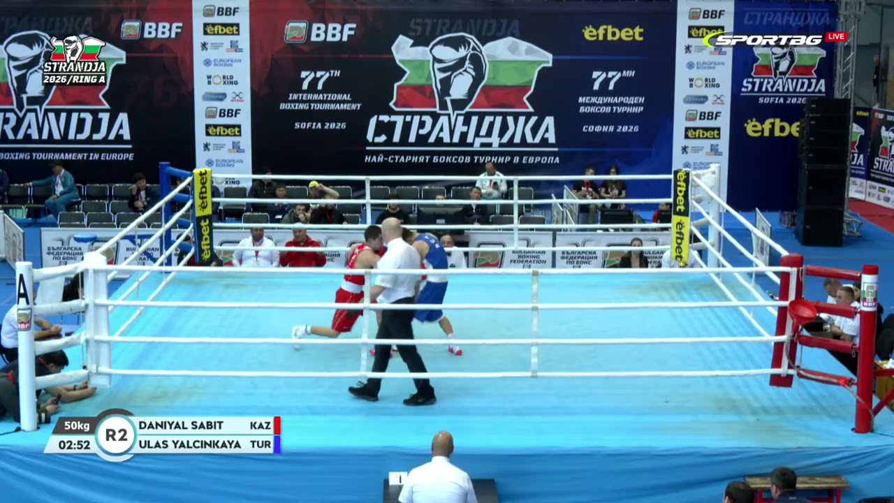 Daniyal Sabit (KAZ) vs. Ulaş Yalçinkaya (TUR) Strandja Tournament 2026 QF's (50kg)