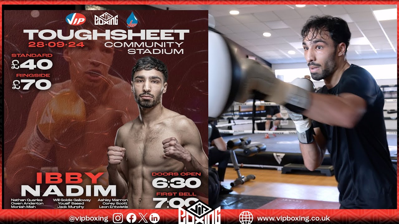 I'M BACK INJURY-FREE AND PERFORMING BETTER THAN EVER - Ibby Nadim prepares for fight number 13 background